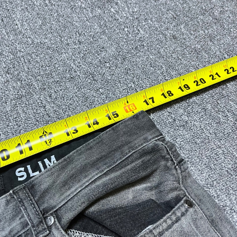 Y2K Tony Hawk Slim Fit Jeans 32x34 Grey Denim Skateboarding Casual Pants - Picture 4 of 11